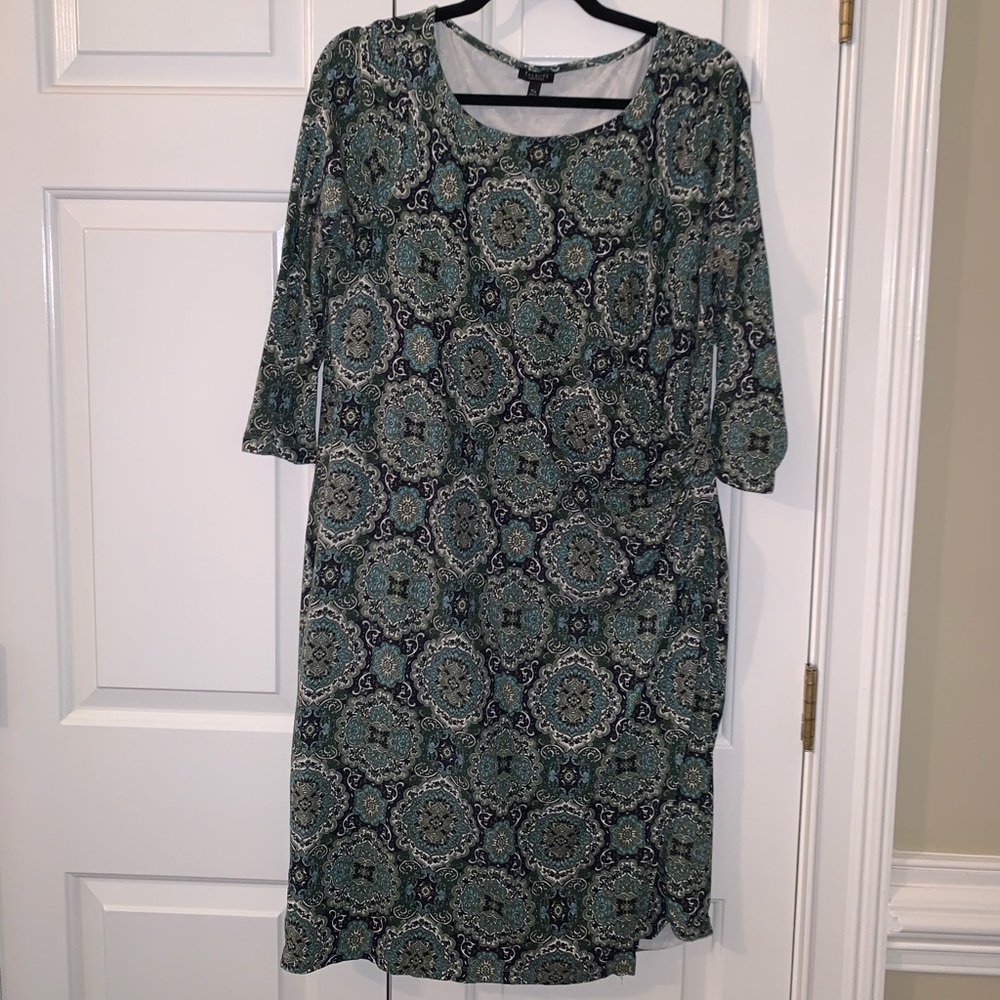Talbots 1XP beautiful medallion dress